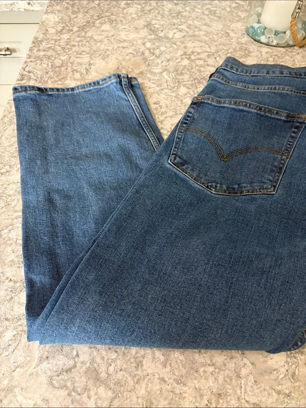 Levi's Men's Medium Blue Straight-Leg Jeans